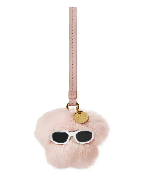 Versace Medusa shearling keyring
