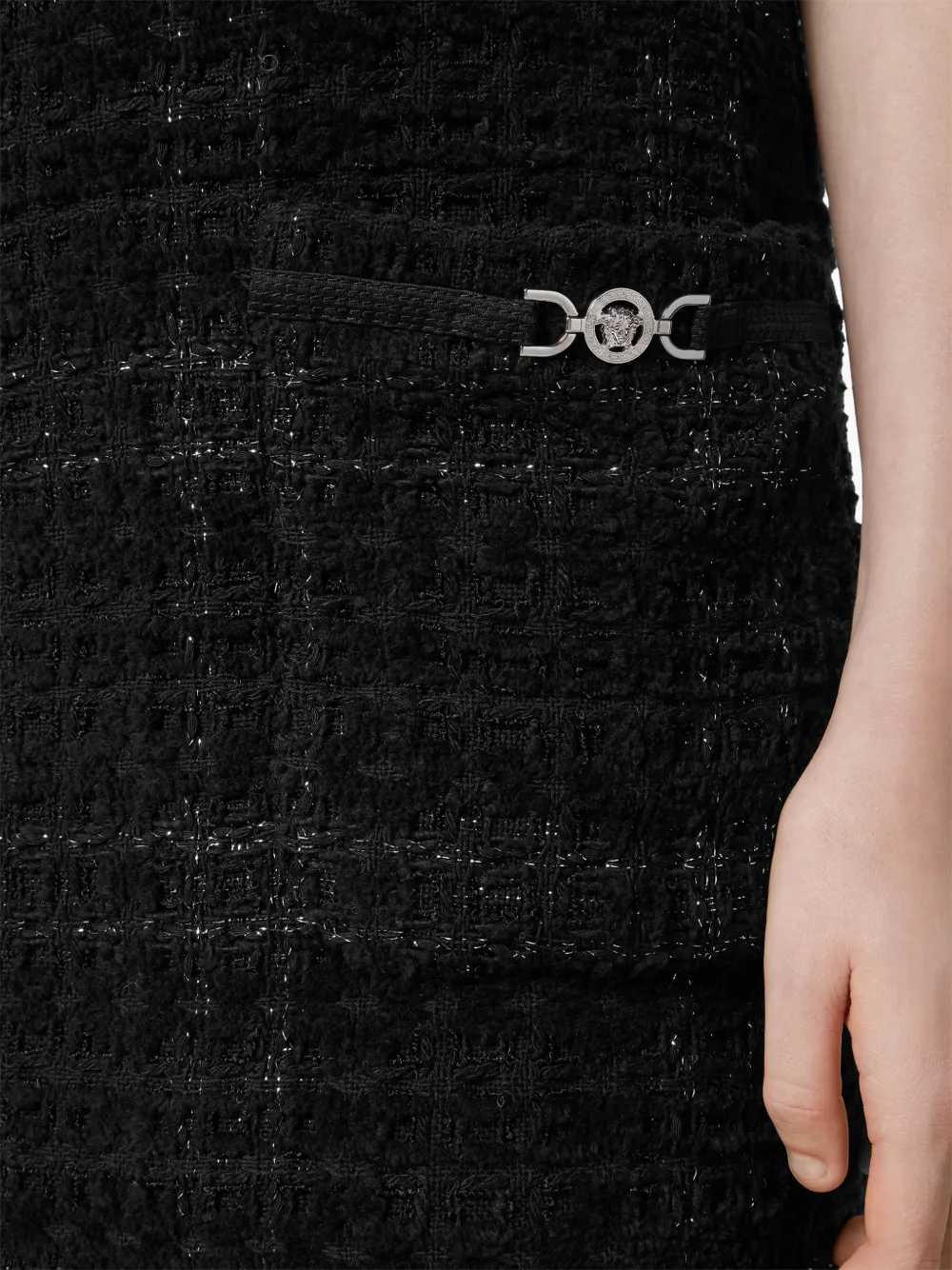 格纹棉迷你连衣裙