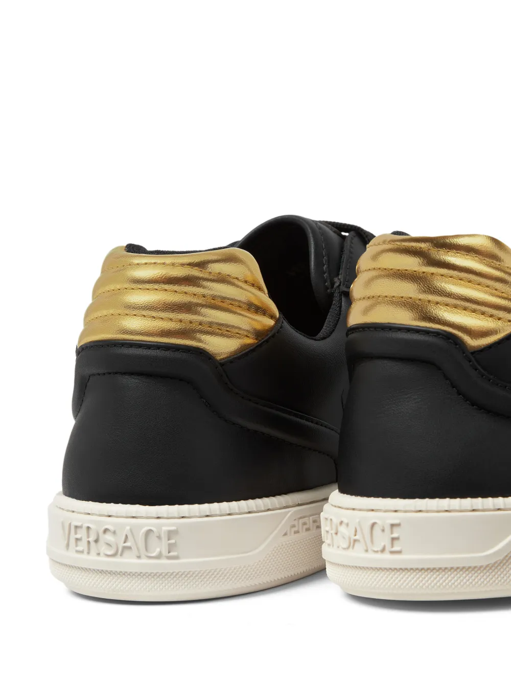 Versace Sneakers met logoplakkaat Zwart