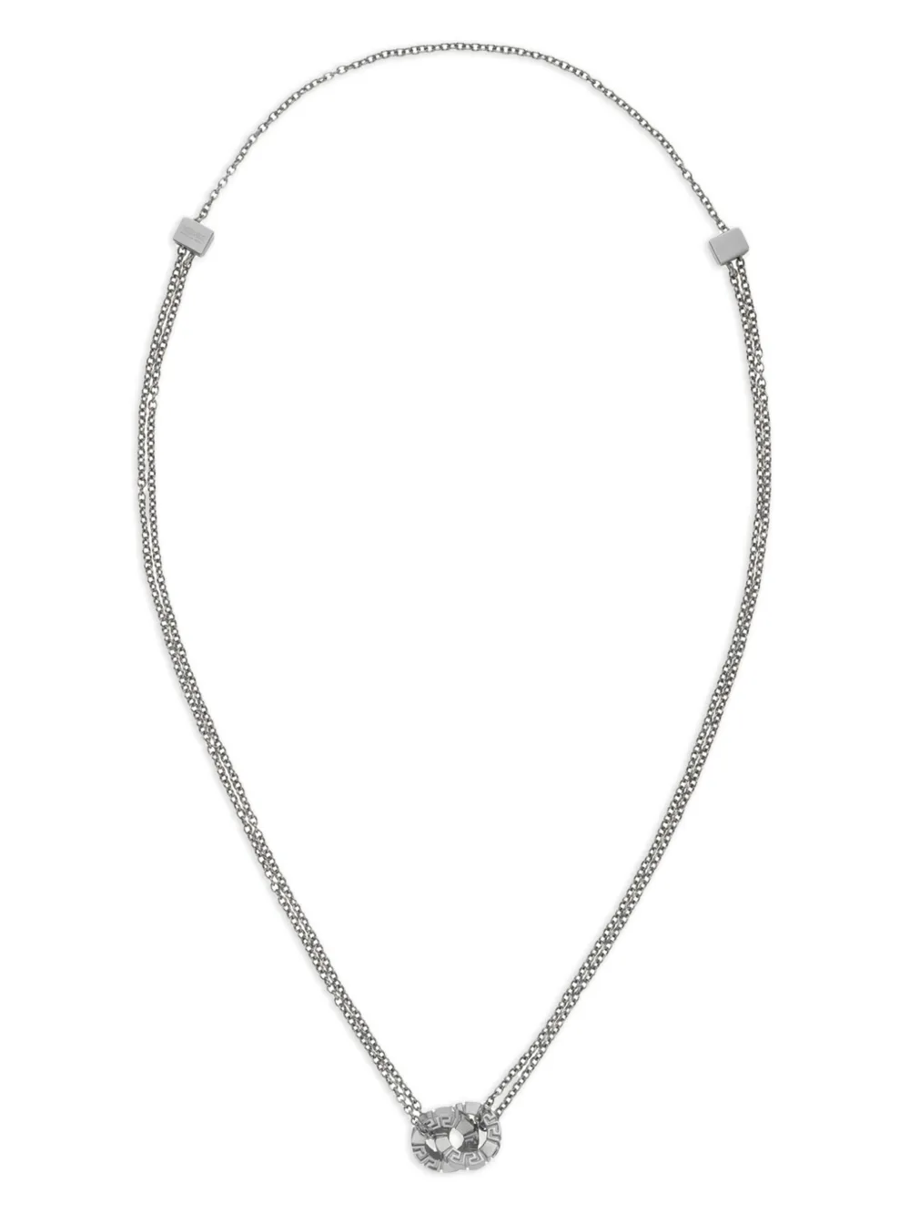 Versace Interlocking-design Necklace In Metallic