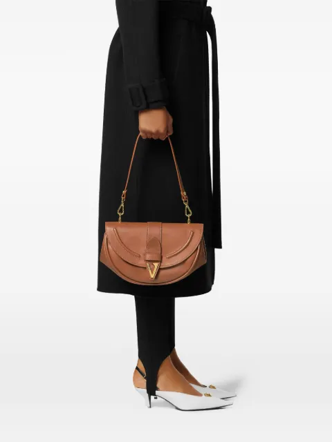 Versace Virtus leather shoulder bag