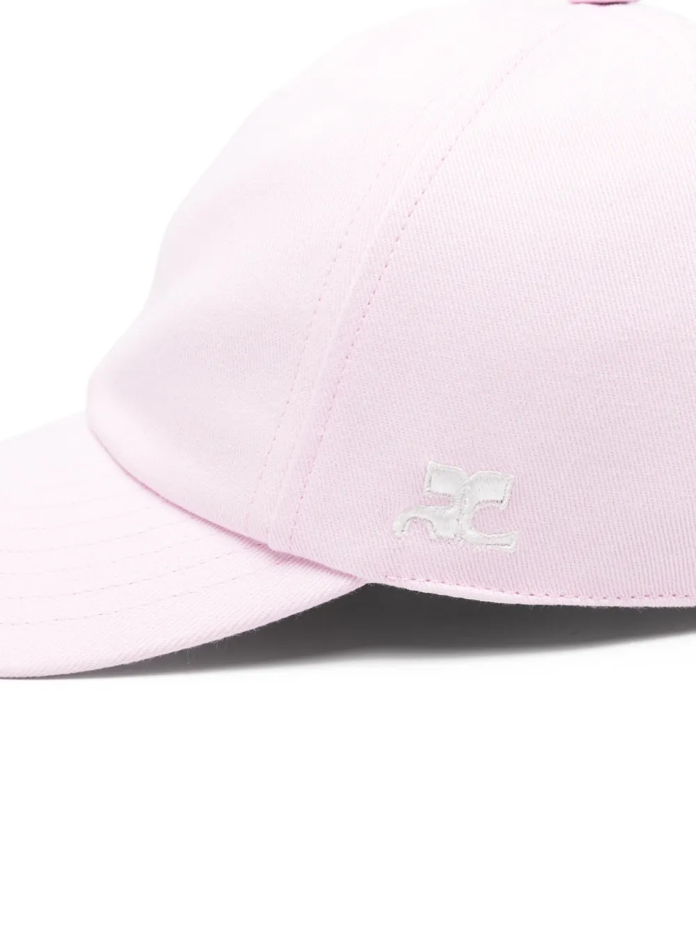 Courrèges Signature AC honkbalpet met logodetail Roze
