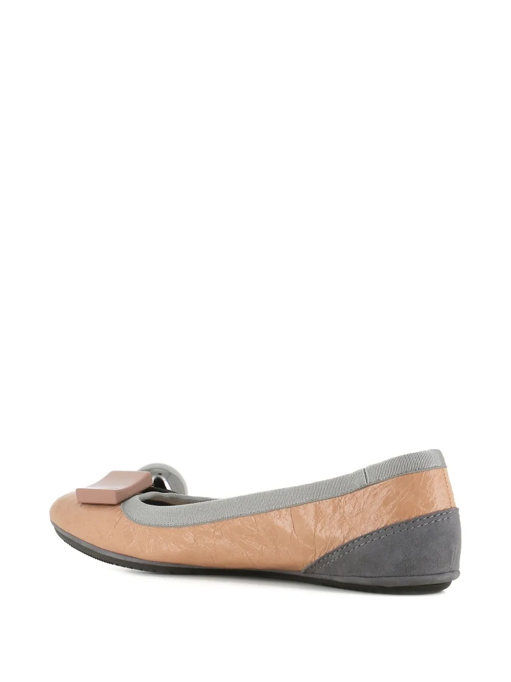Dove Nuotano Gli Squali Becky Ballet Flats In Neutral