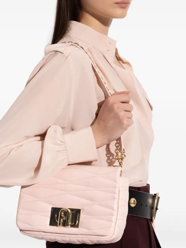 Furla 1927 キルティング ショルダーバッグ S | ピンク | FARFETCH JP