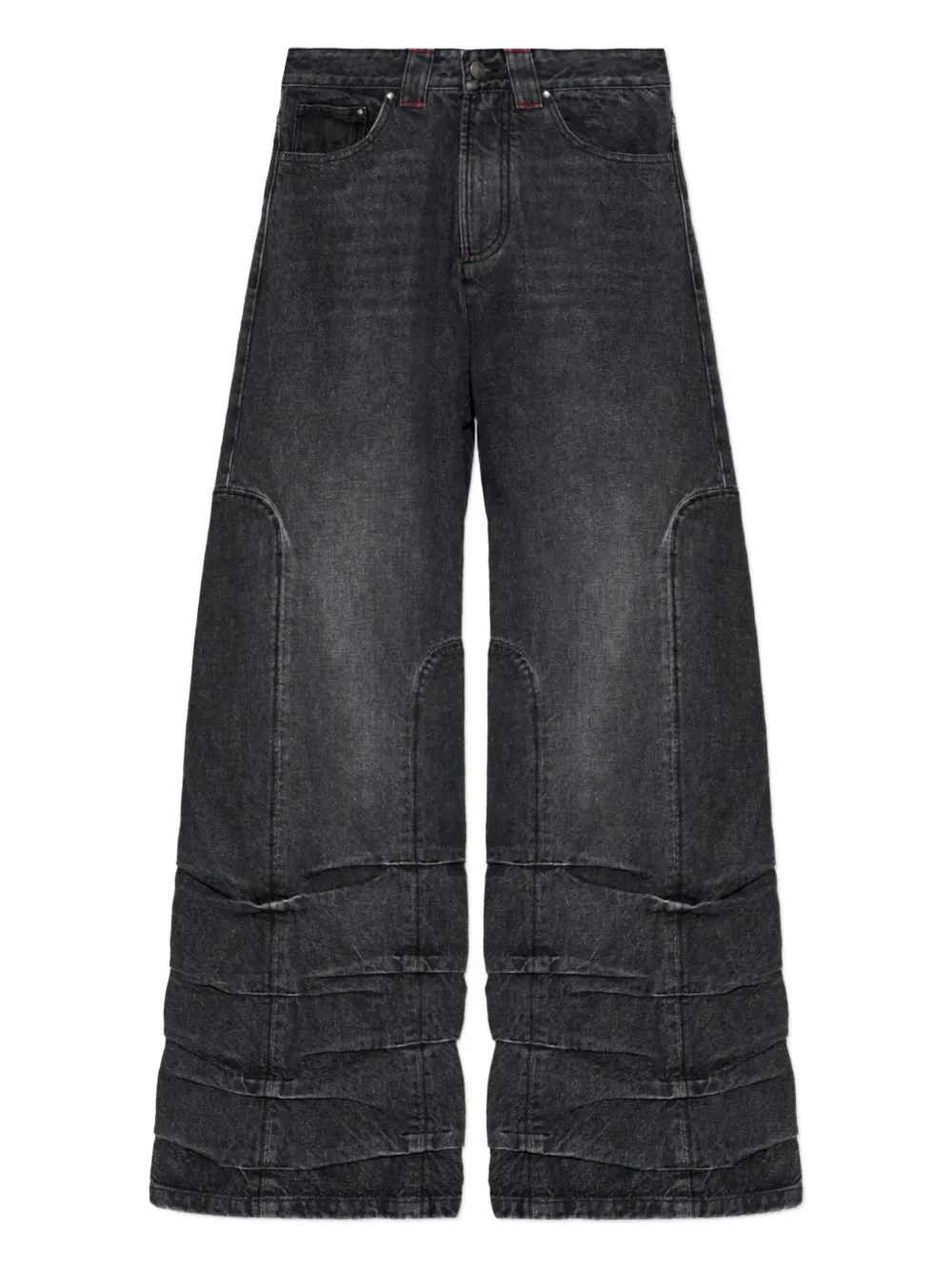 AVAVAV smoke-detailed wide-leg jeans | Black | Image 1