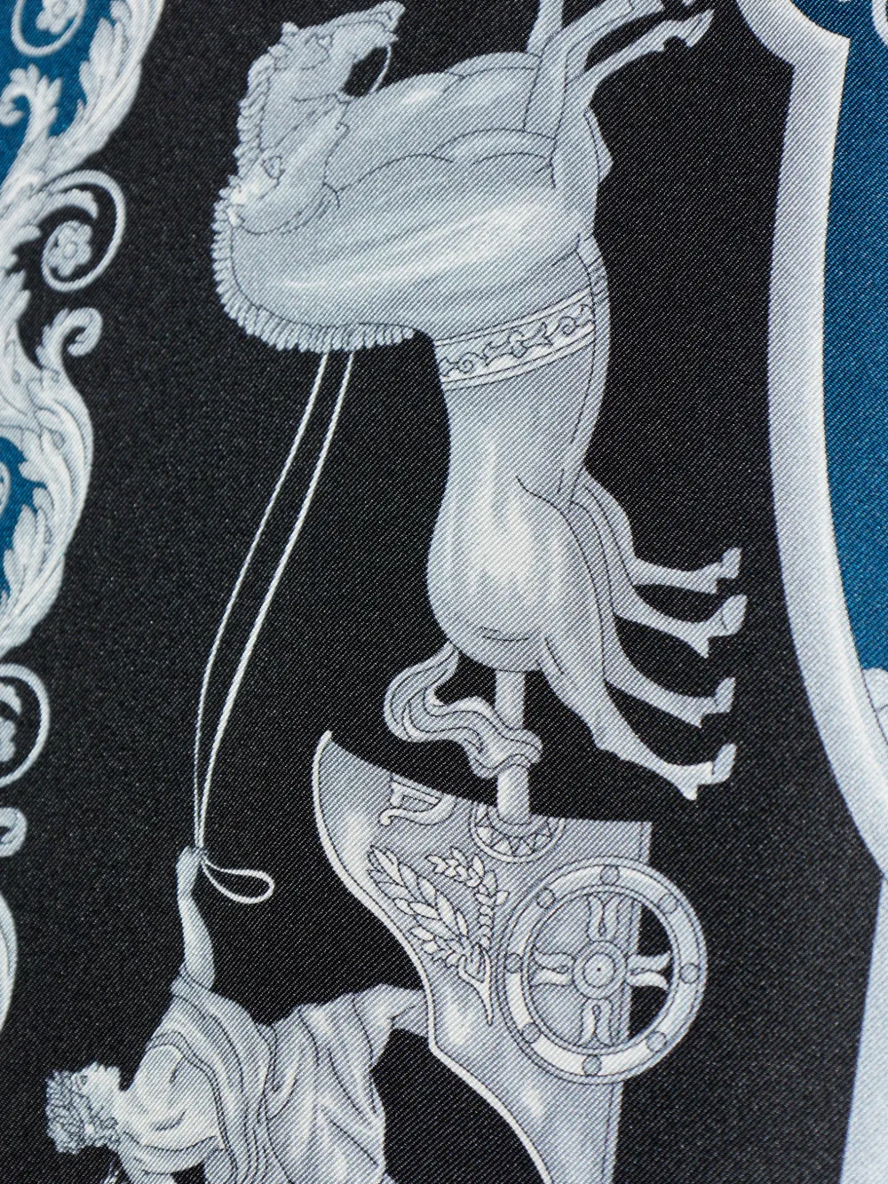 图案印花真丝衬衫