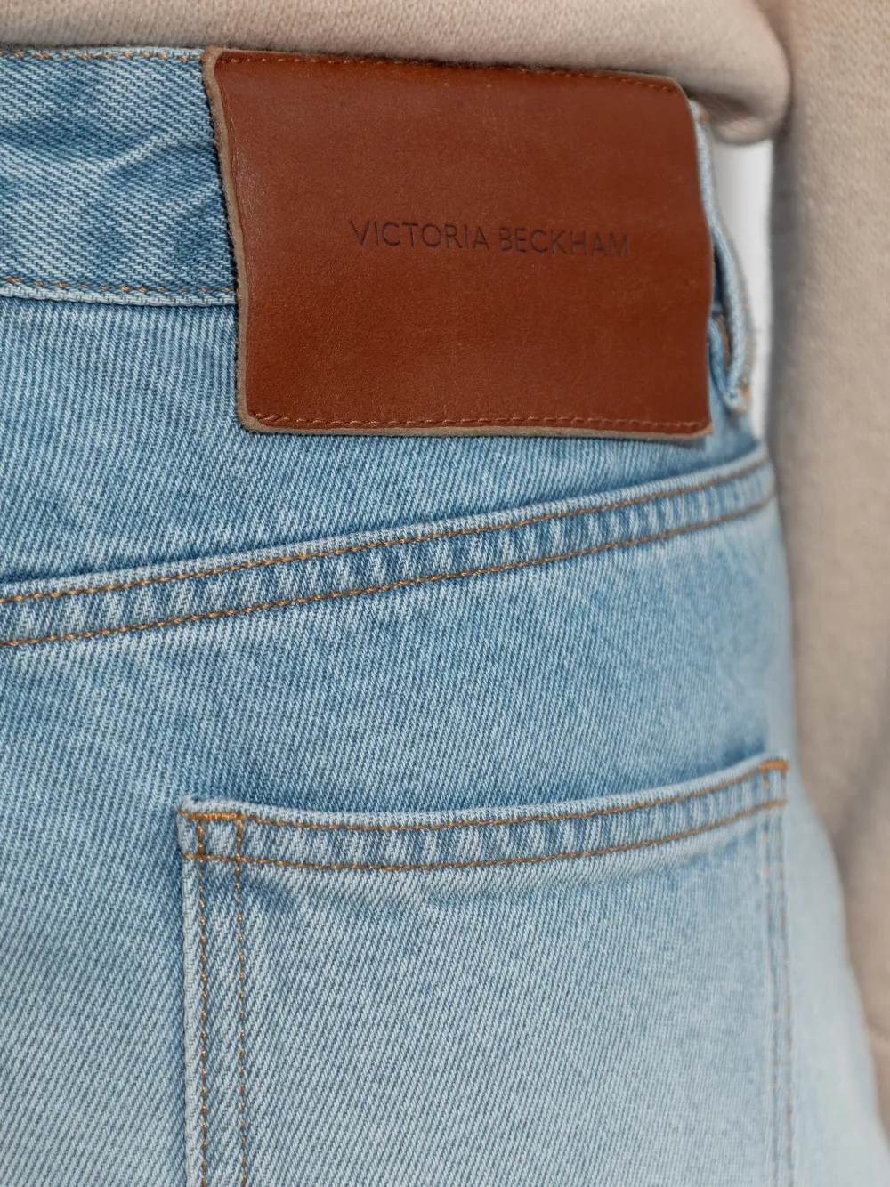 Victoria Beckham Five-pocket Straight-leg Jeans In Blue