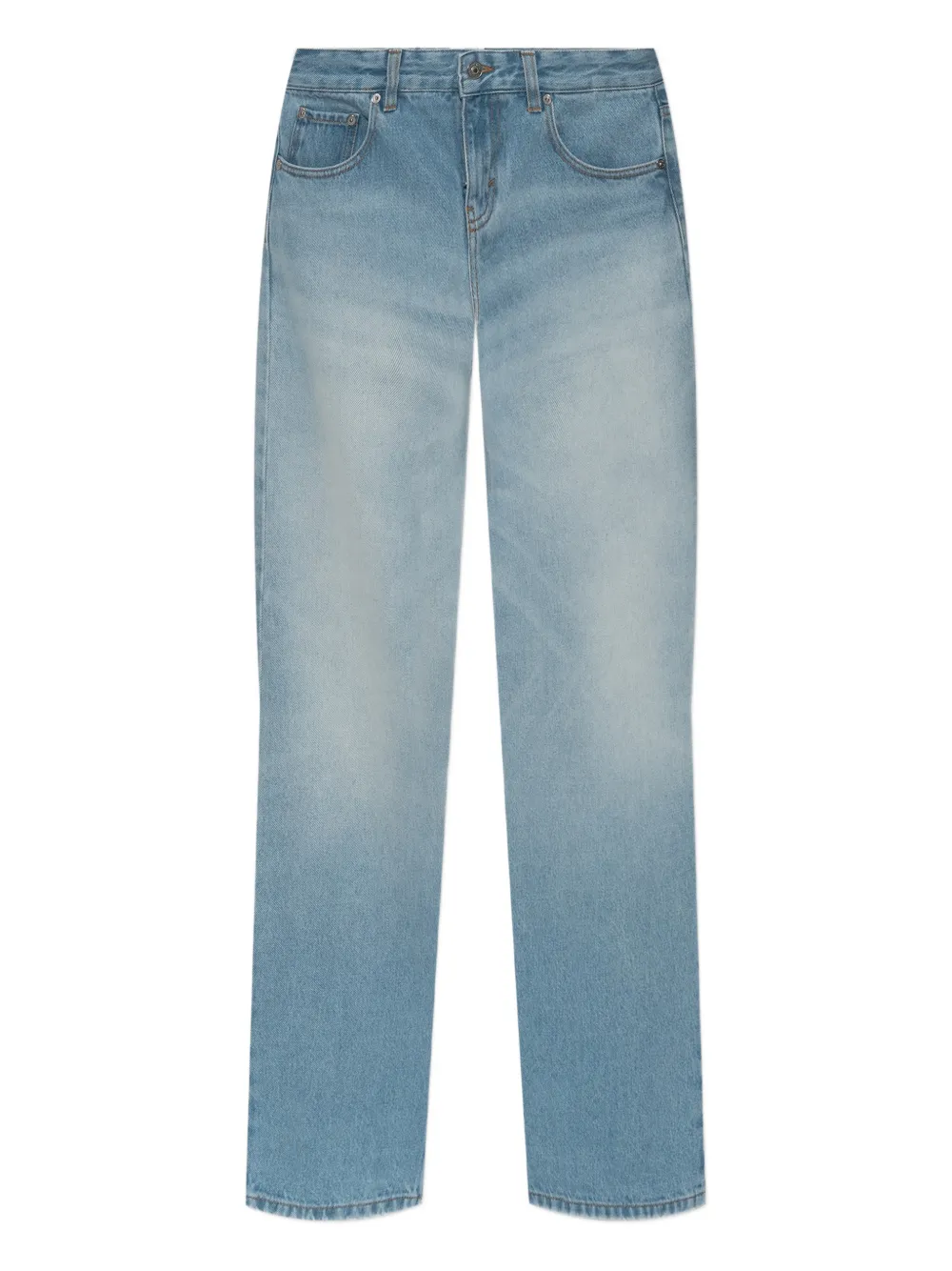 Victoria Beckham Five-pocket Straight-leg Jeans In Blue
