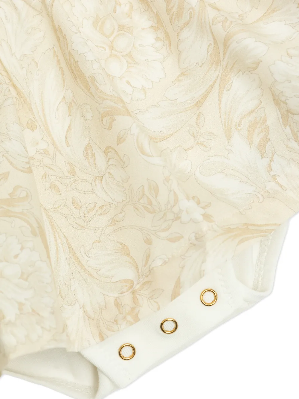 Versace Panelled Dress In Neutral