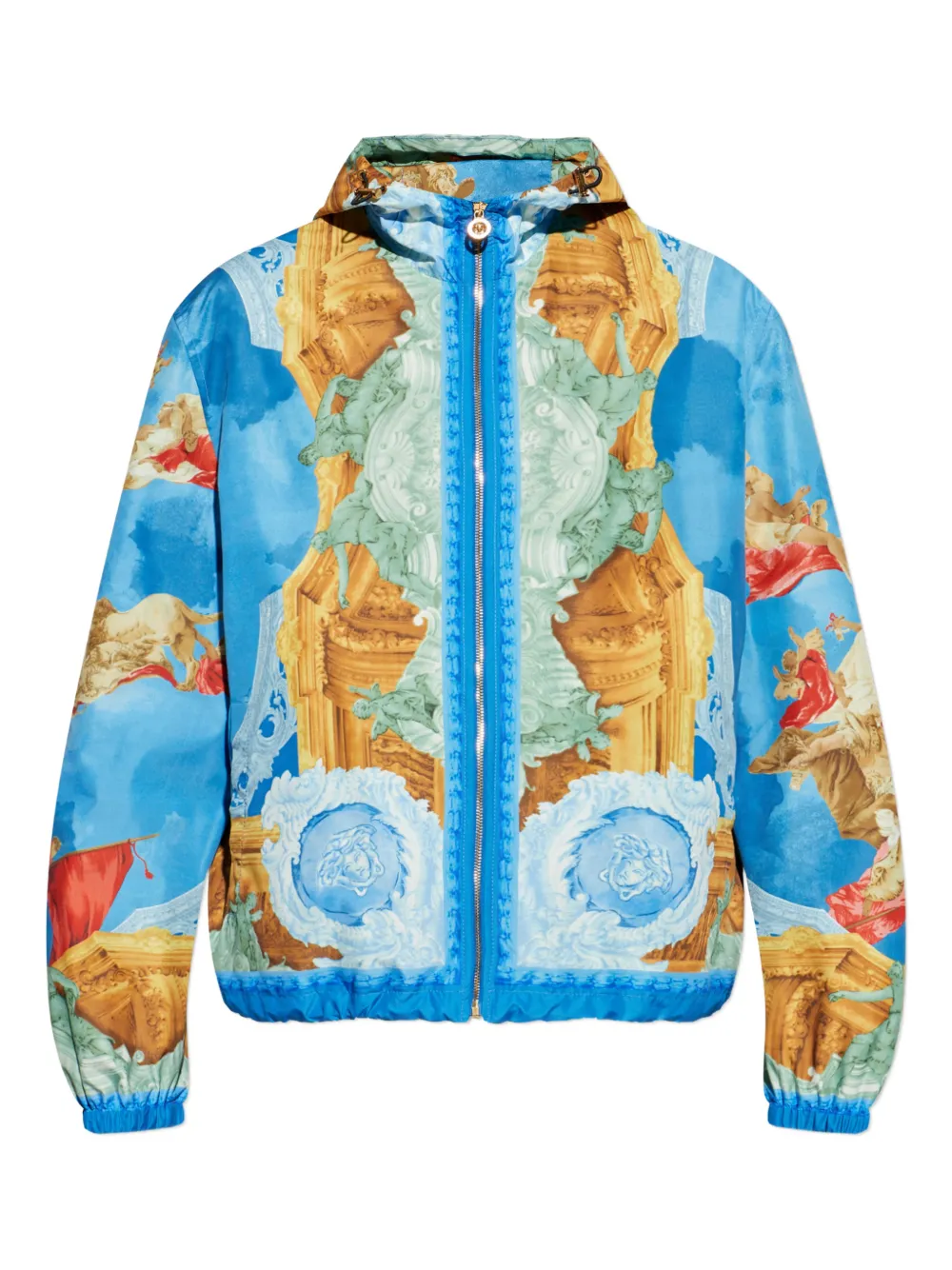 Versace Jaqueta com zíper e logo Medusa | Azul | Image 1