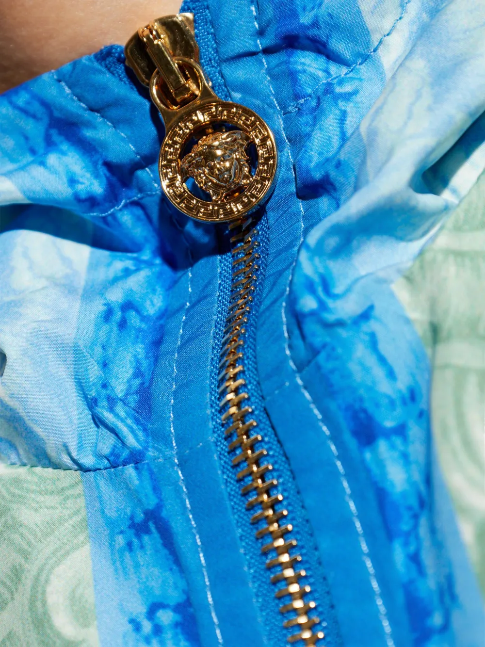 Versace Jack met Medusa-logo en ritssluiting Blauw