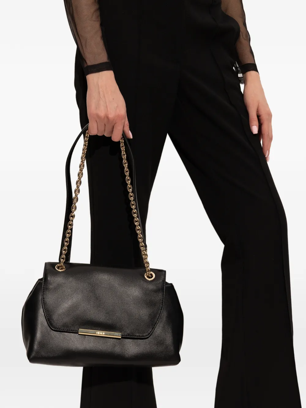 Furla small Nadia chain-strap shoulder bag - Zwart