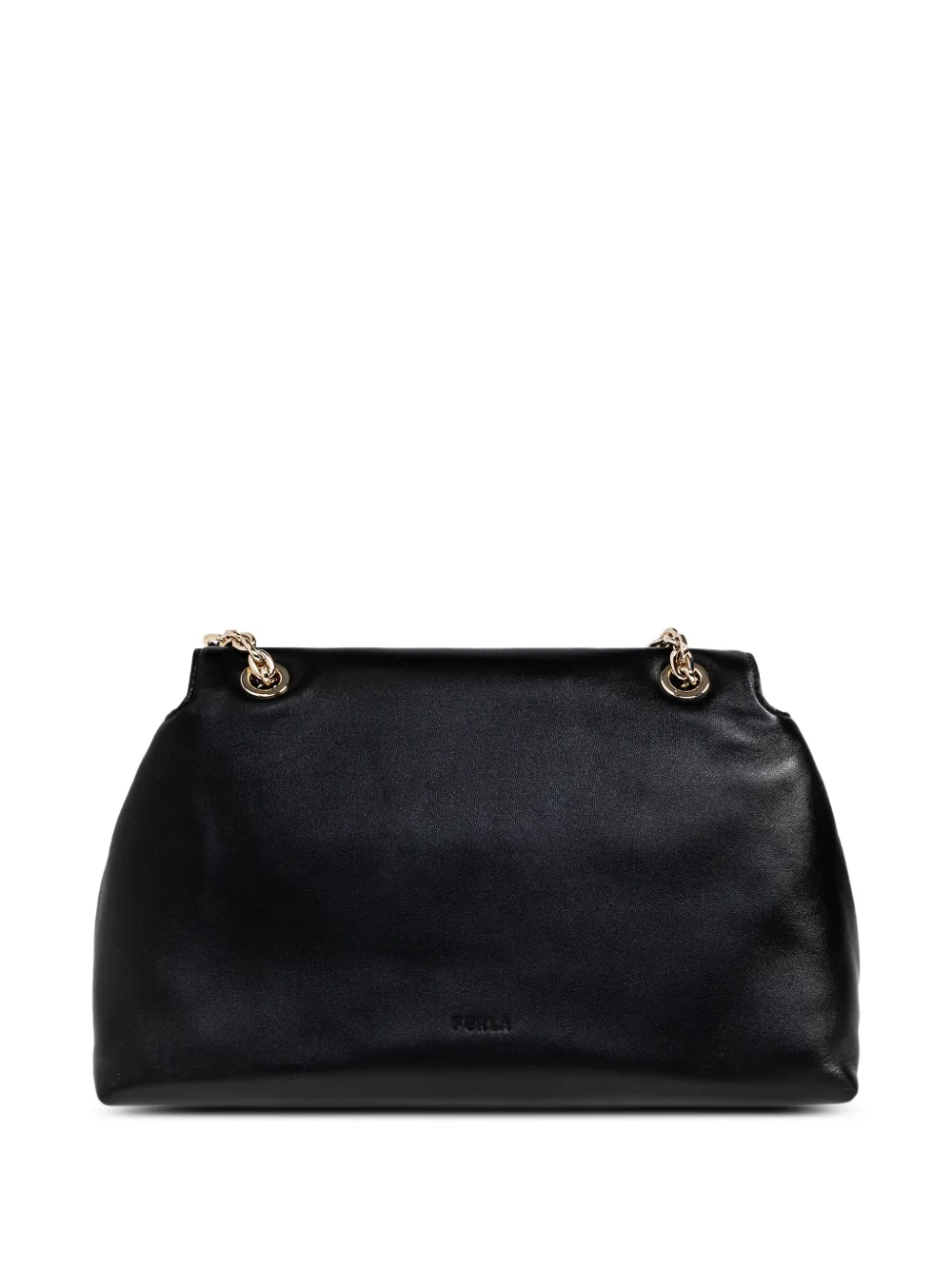 Furla Nadia kleine schoudertas met kettingband Zwart