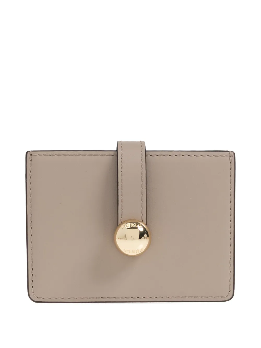Furla Tab-detail Card Holder In Neutral
