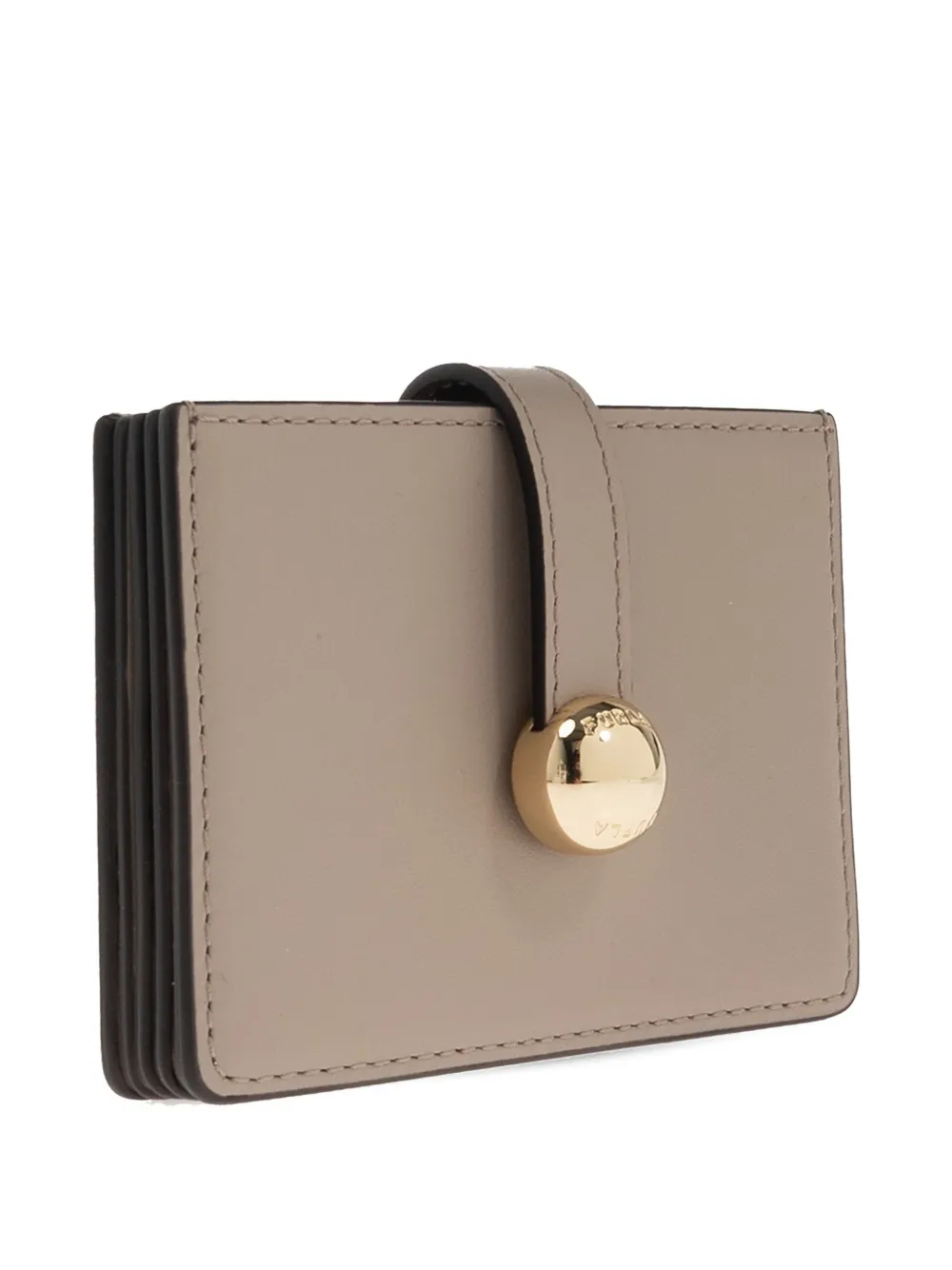 Furla Tab-detail Card Holder In Neutral