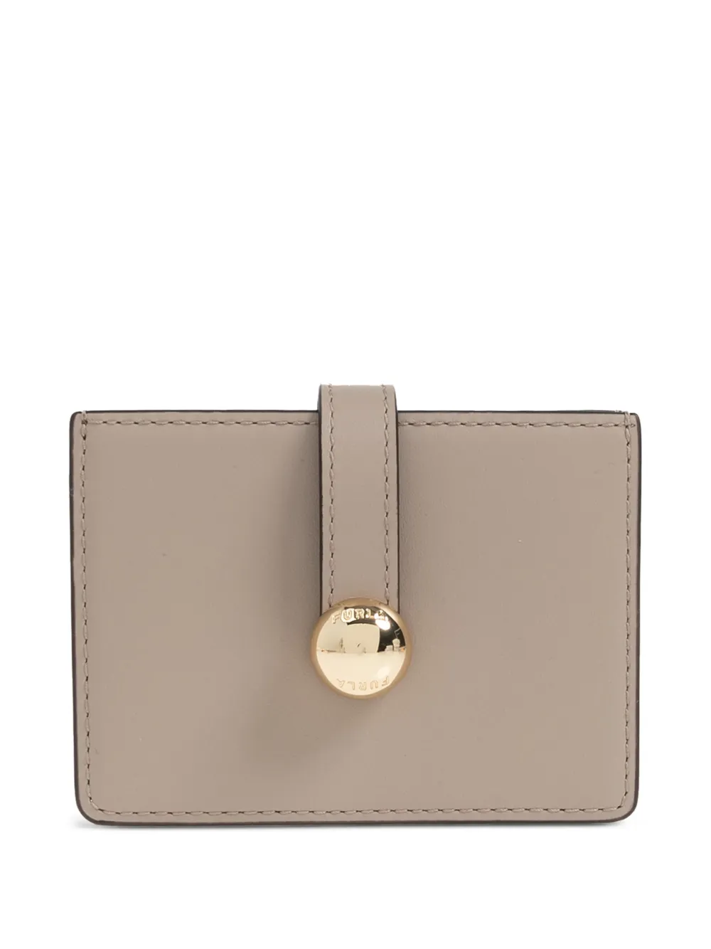 Furla tab-detail card holder - Grigio