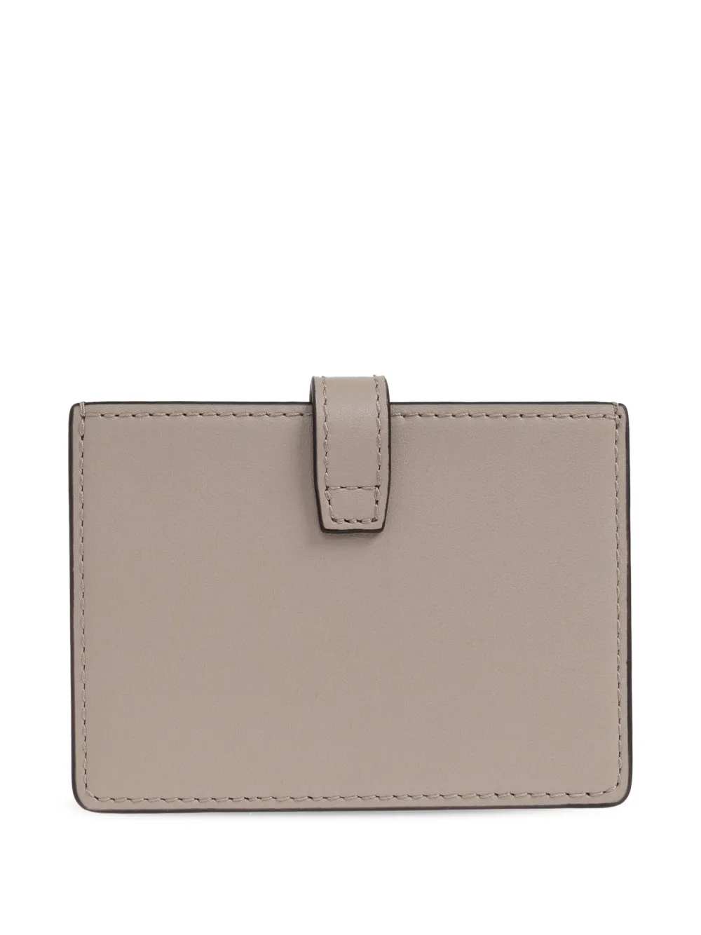 Furla tab-detail card holder - Grijs