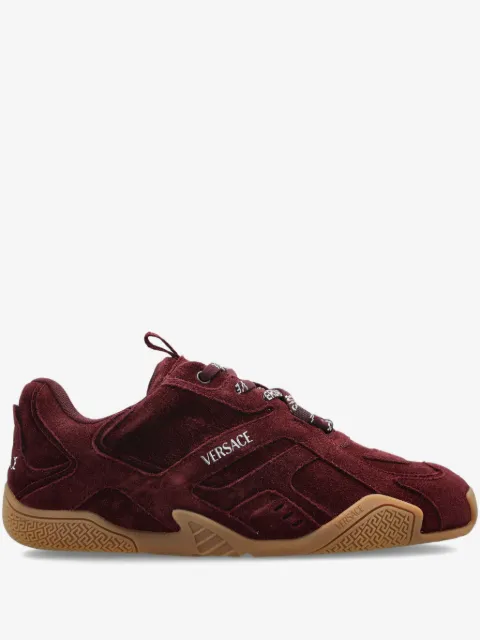 Versace Galaxia suede sneakers