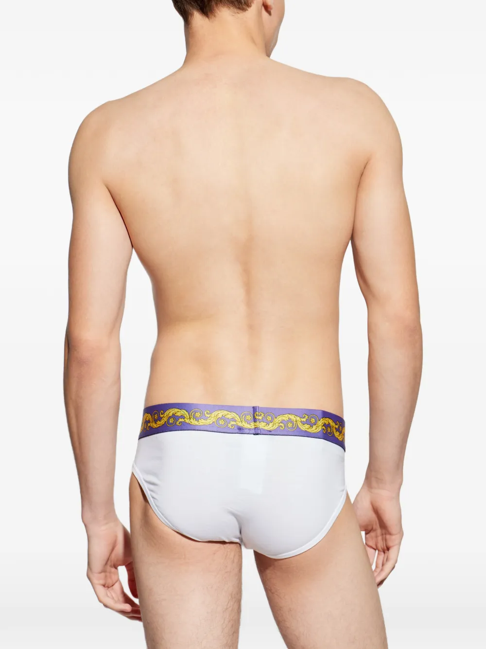 Versace Slip met Medusa-patroon Wit