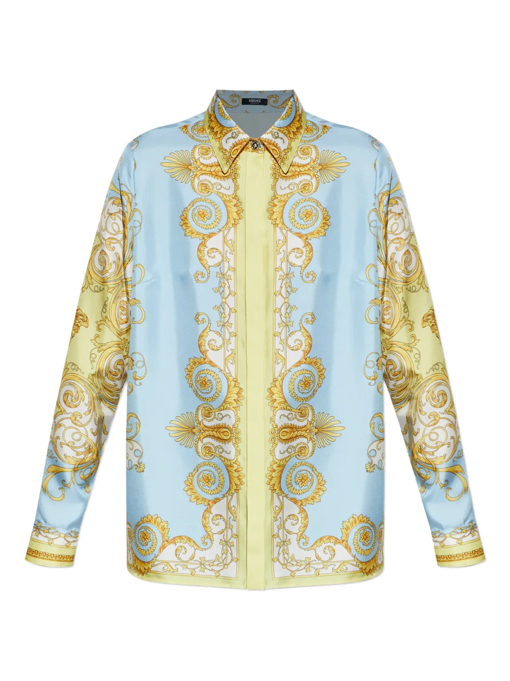 Versace baroque-printed shirt - Blu