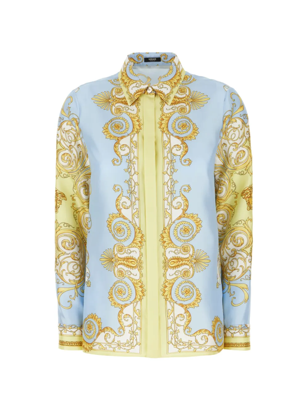 Versace baroque-printed shirt - Blue