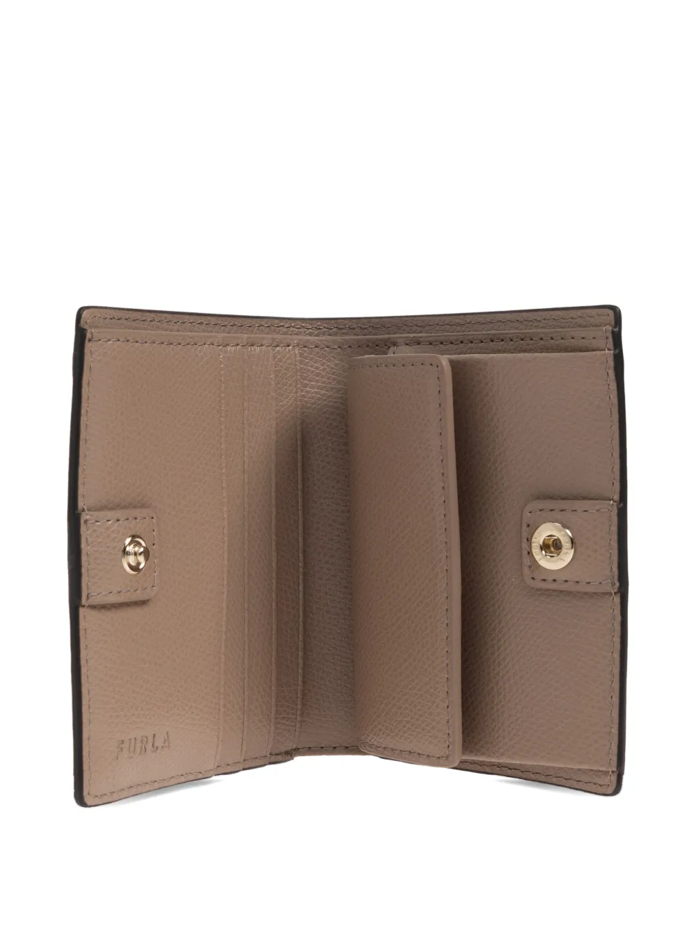 Furla Logo-lettering Wallet In Brown