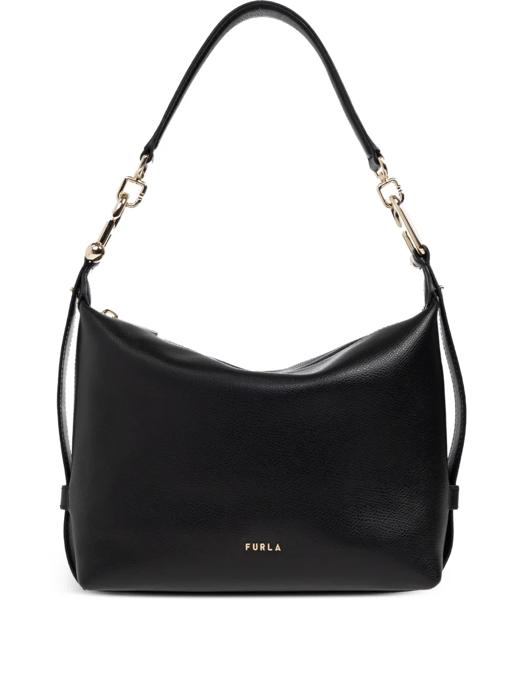 Furla small Tonie chain-detail leather tote bag - Nero