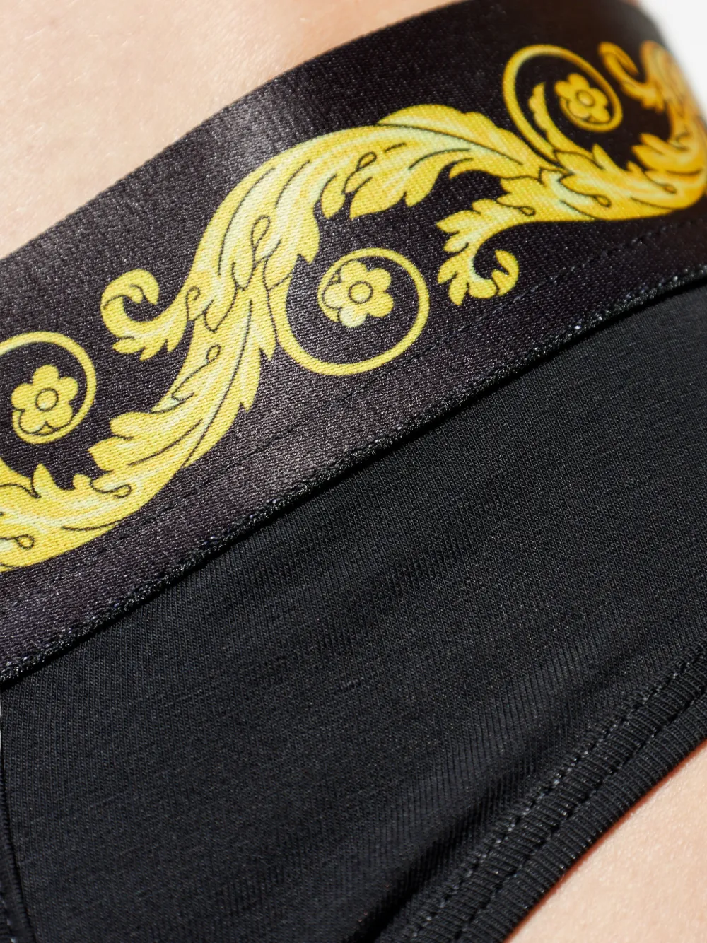 Versace Slip met Medusa-patroon Zwart