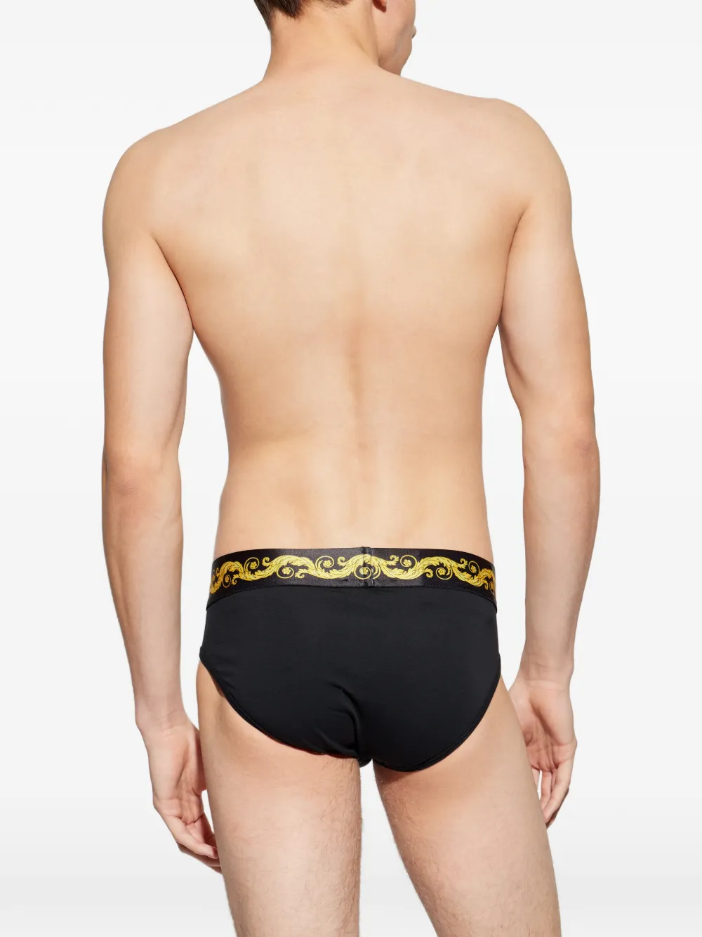 Versace Slip met Medusa-patroon Zwart