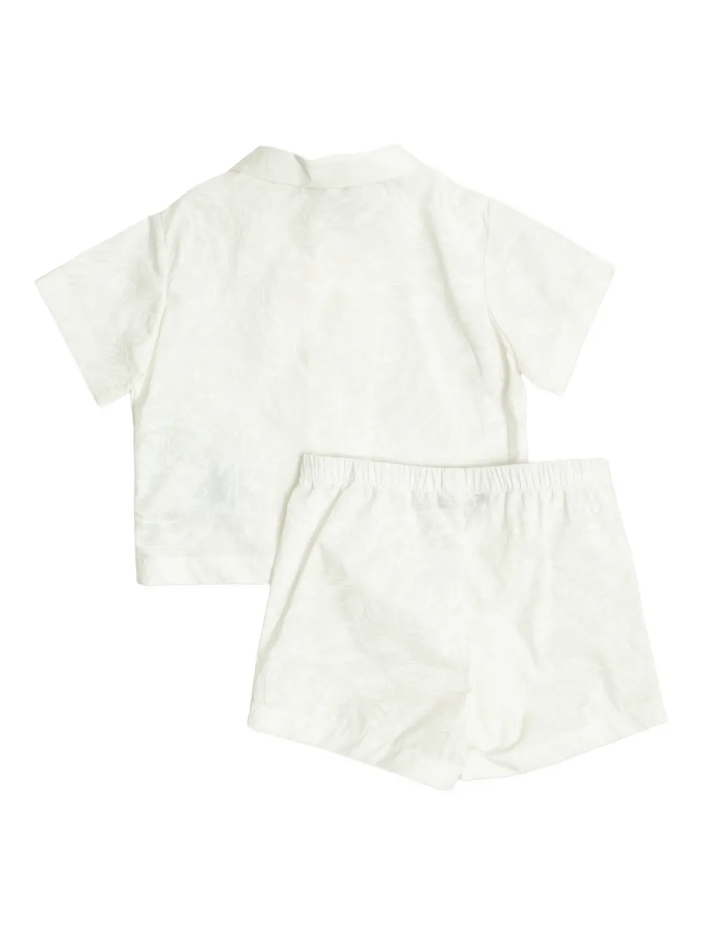 Versace Kids floral-motif shorts set Wit
