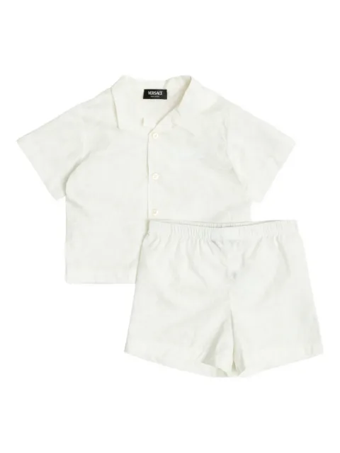 Versace Kids floral-motif shorts set