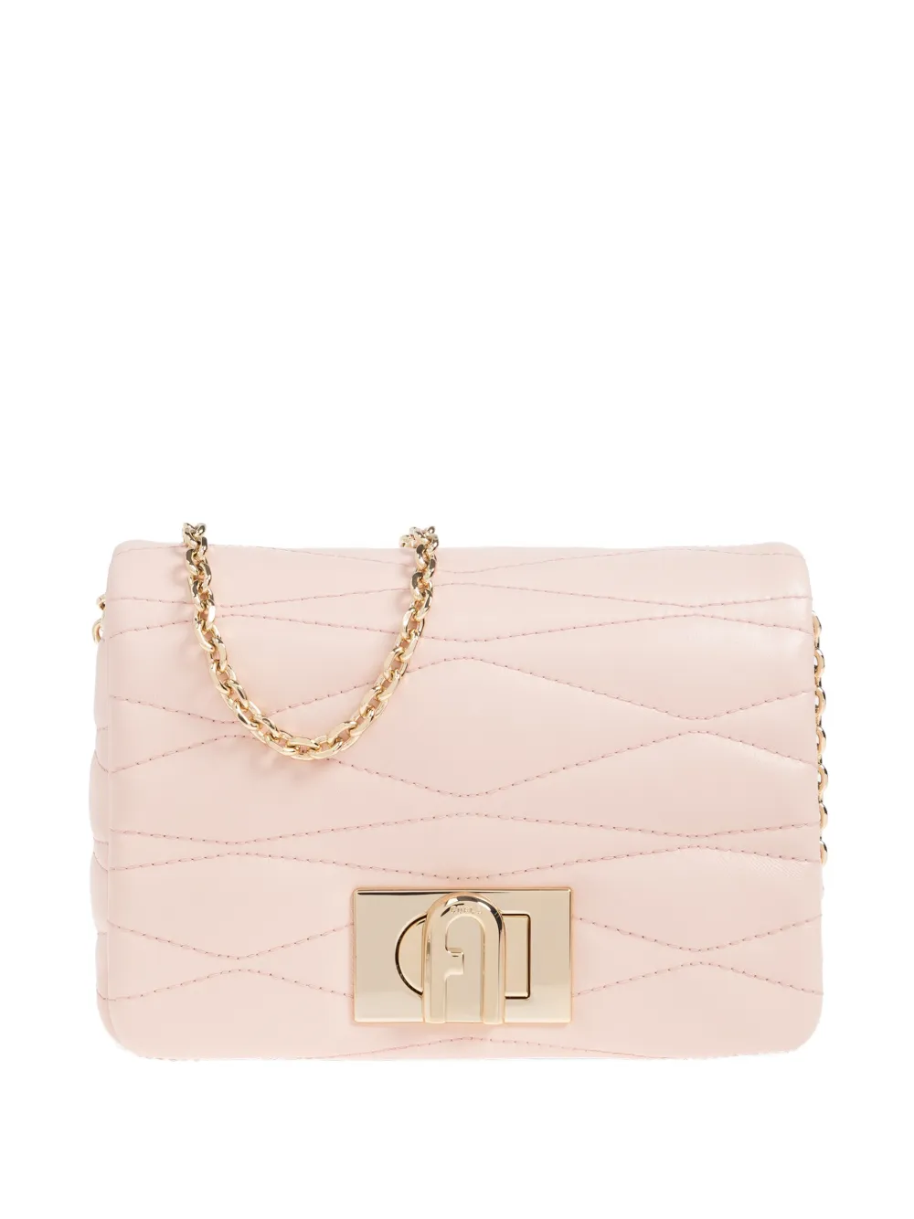 Furla Mini 1927 Quilted Chain-strap Cross Body Bag In Pink