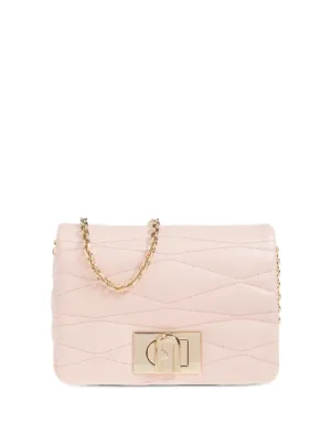 美品 FURLA チェーンストラップ ミニショルダーバッグ Furla チェーンストラップ ショルダーバッグ ミニ | ピンク | FARFETCH JP