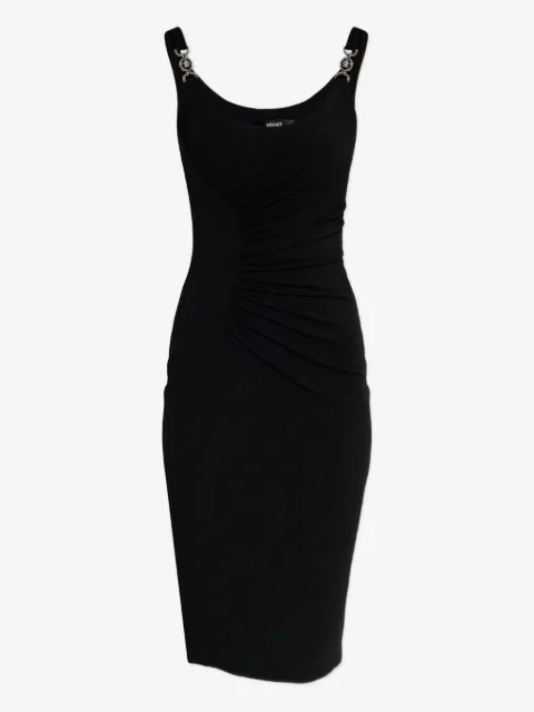 Versace Medusa-detail midi dress