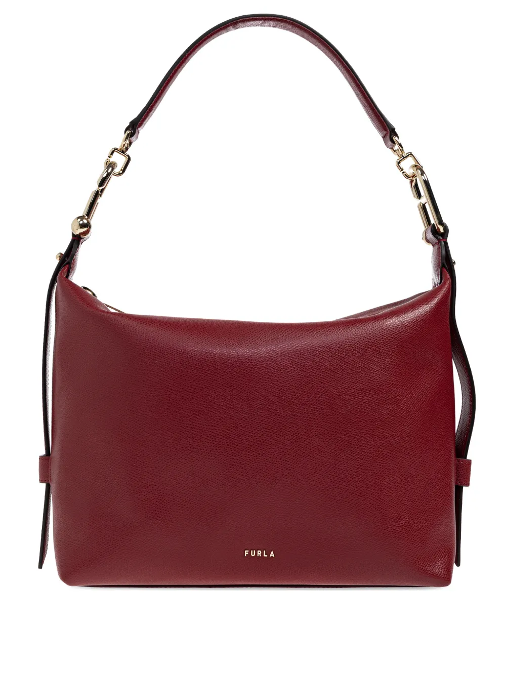 Furla Chain-detail Leather Shoulder Bag In Pink