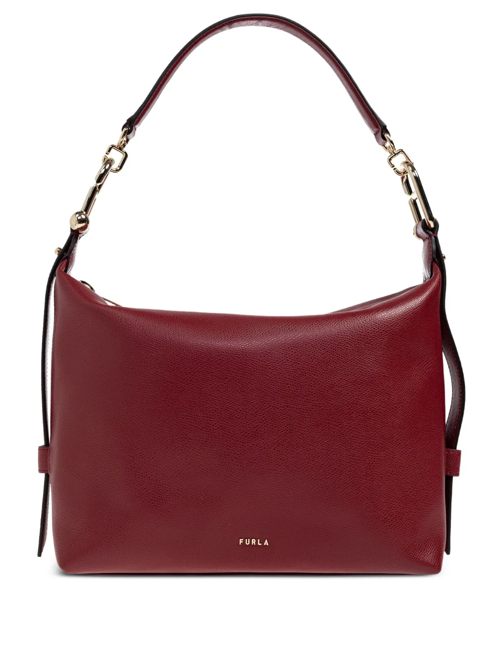 Furla chain-detail leather shoulder bag - Rosso