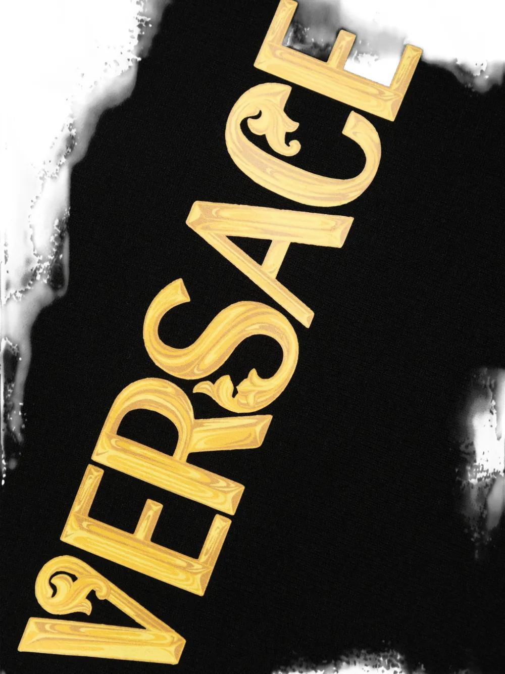 Versace Button Logo Dress In Black