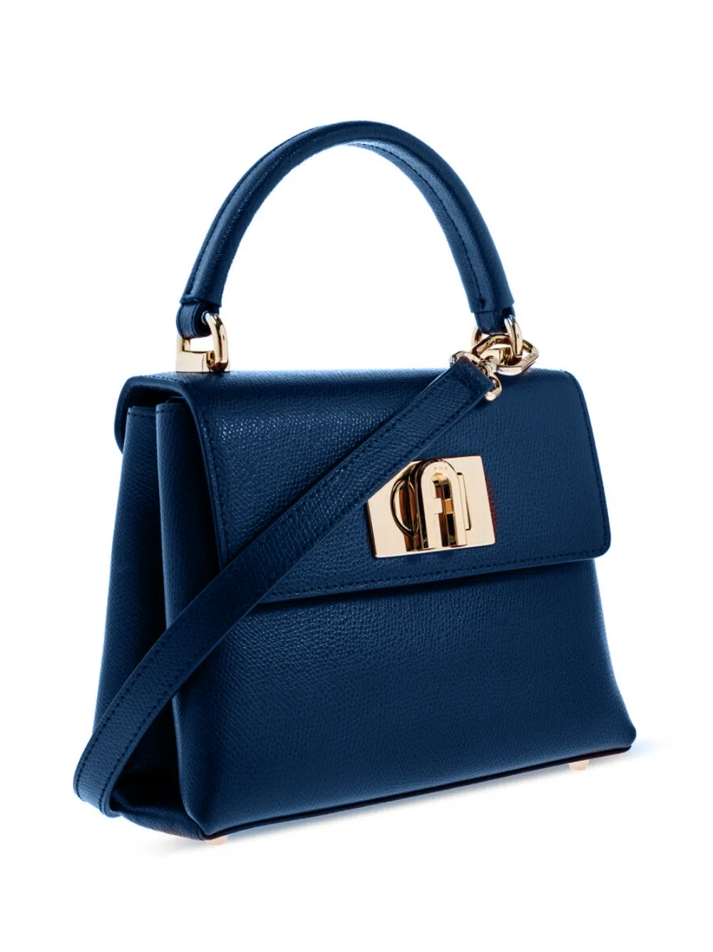 Furla 1927 mini-shopper met logoplakkaat Rood