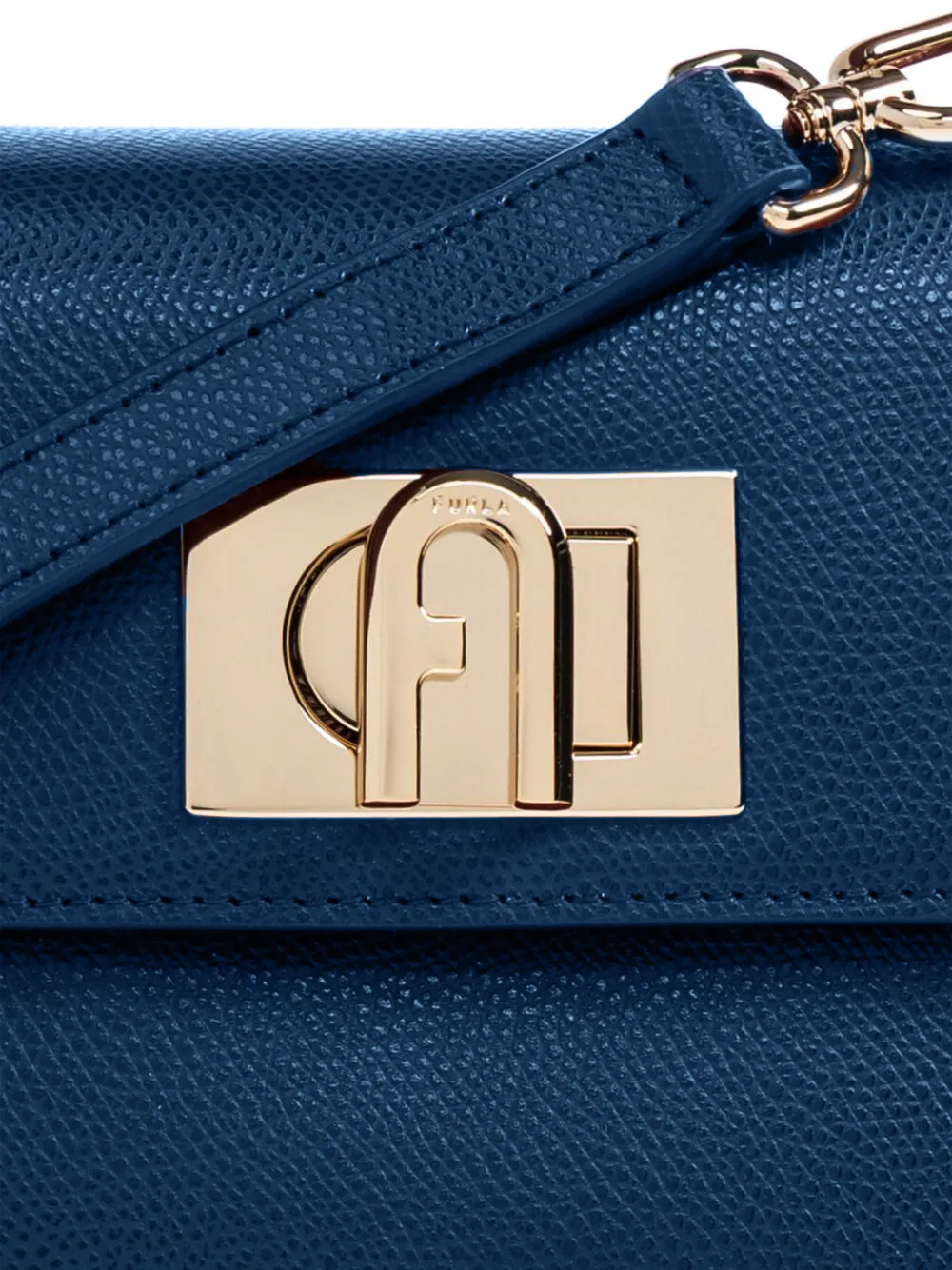 Furla 1927 mini-shopper met logoplakkaat Rood