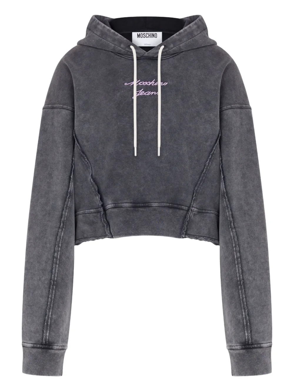 MOSCHINO JEANS Felpa con cappuccio - Grigio