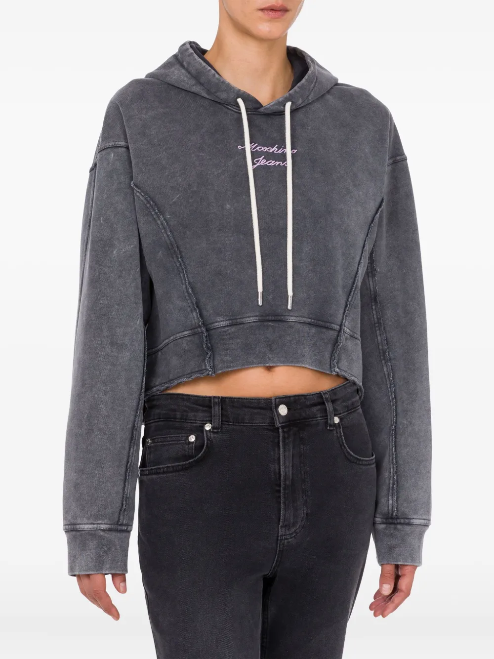 MOSCHINO JEANS Trui met capuchon Grijs
