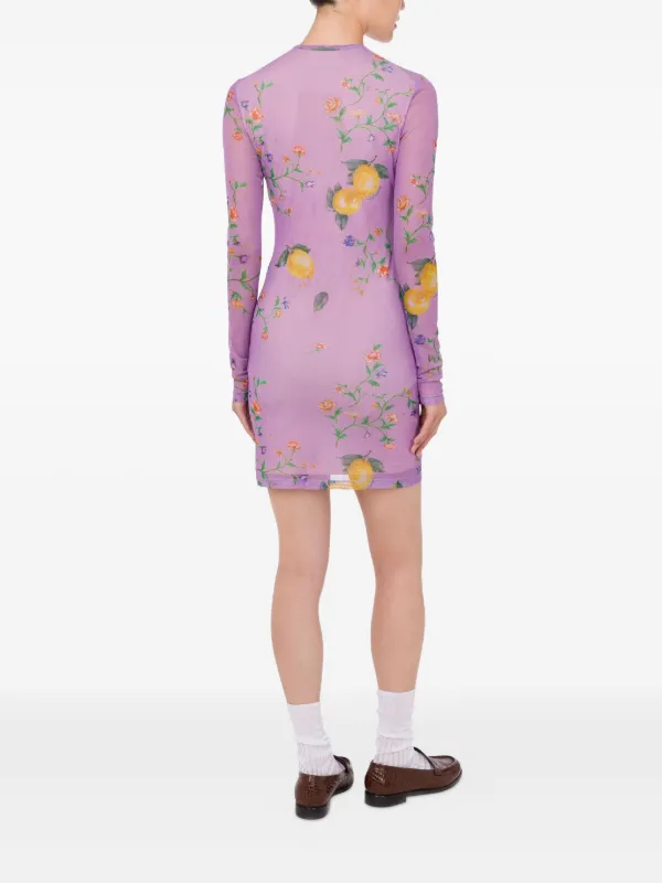 moschino mini dress Moschino Jeans Archive-Print Cotton Mini Bodycon Dress