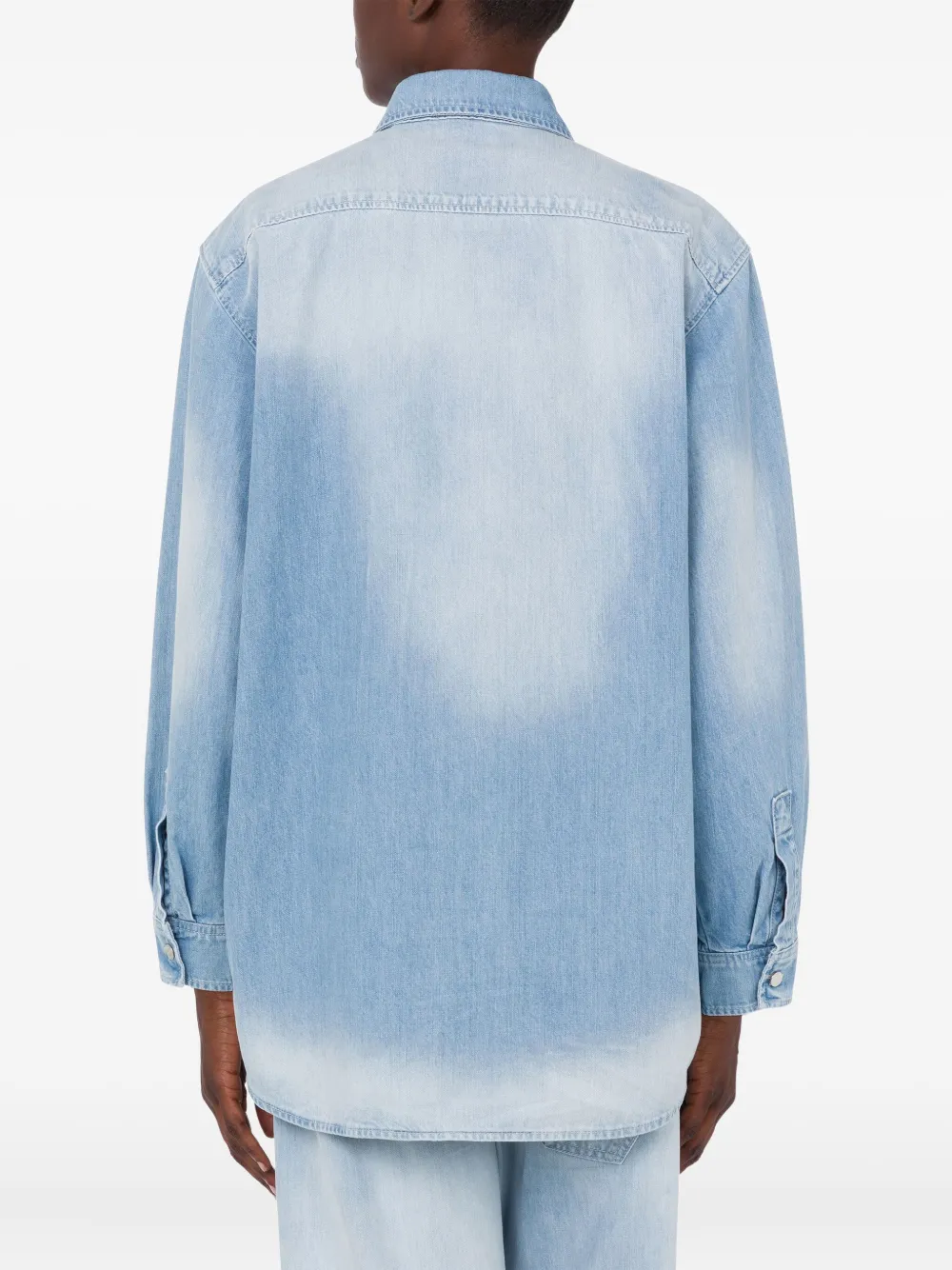  Moschino Jeans Long-sleeve Denim Shirt - Blue 