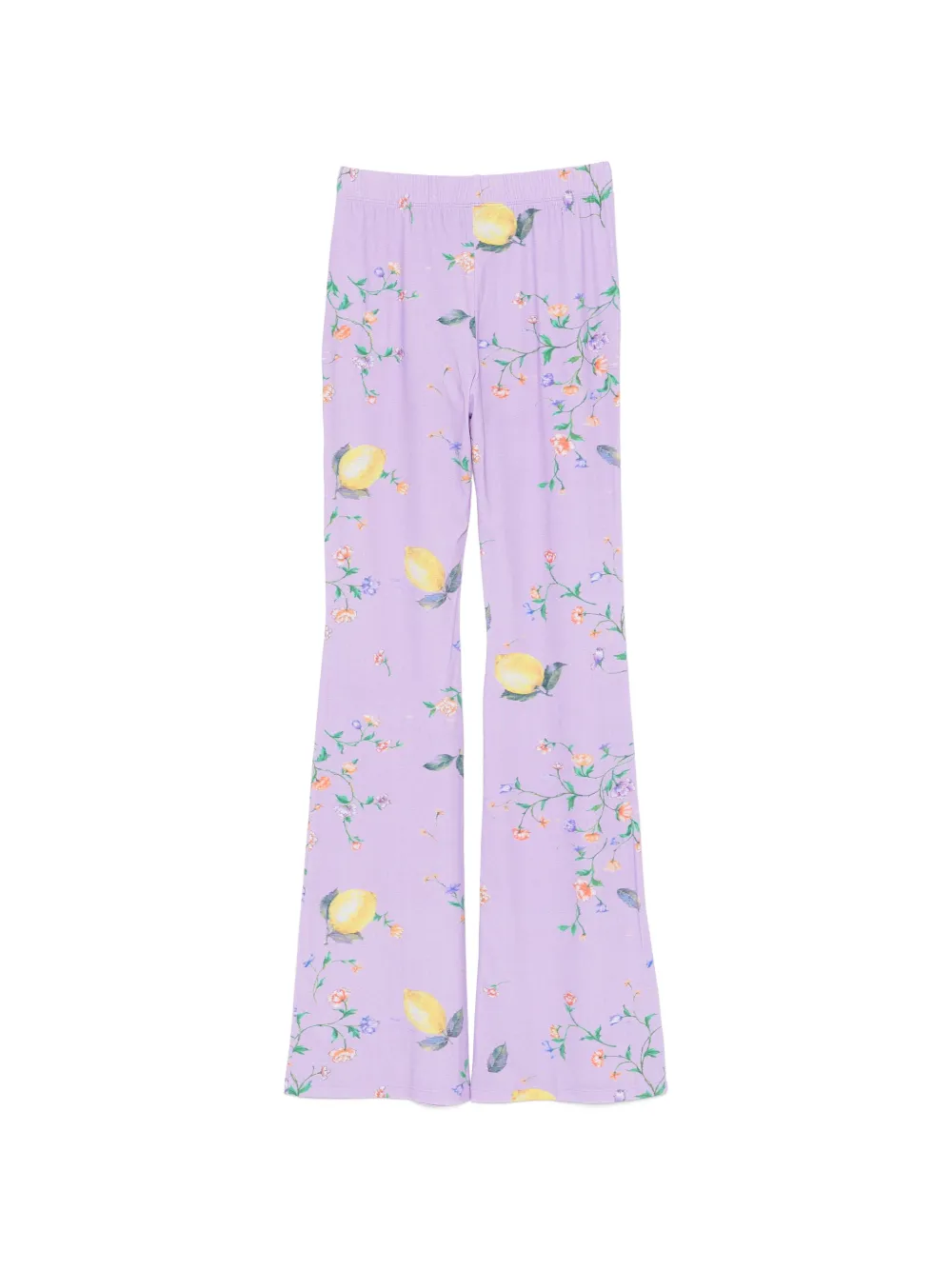 MOSCHINO JEANS Broek met citroenprint Paars