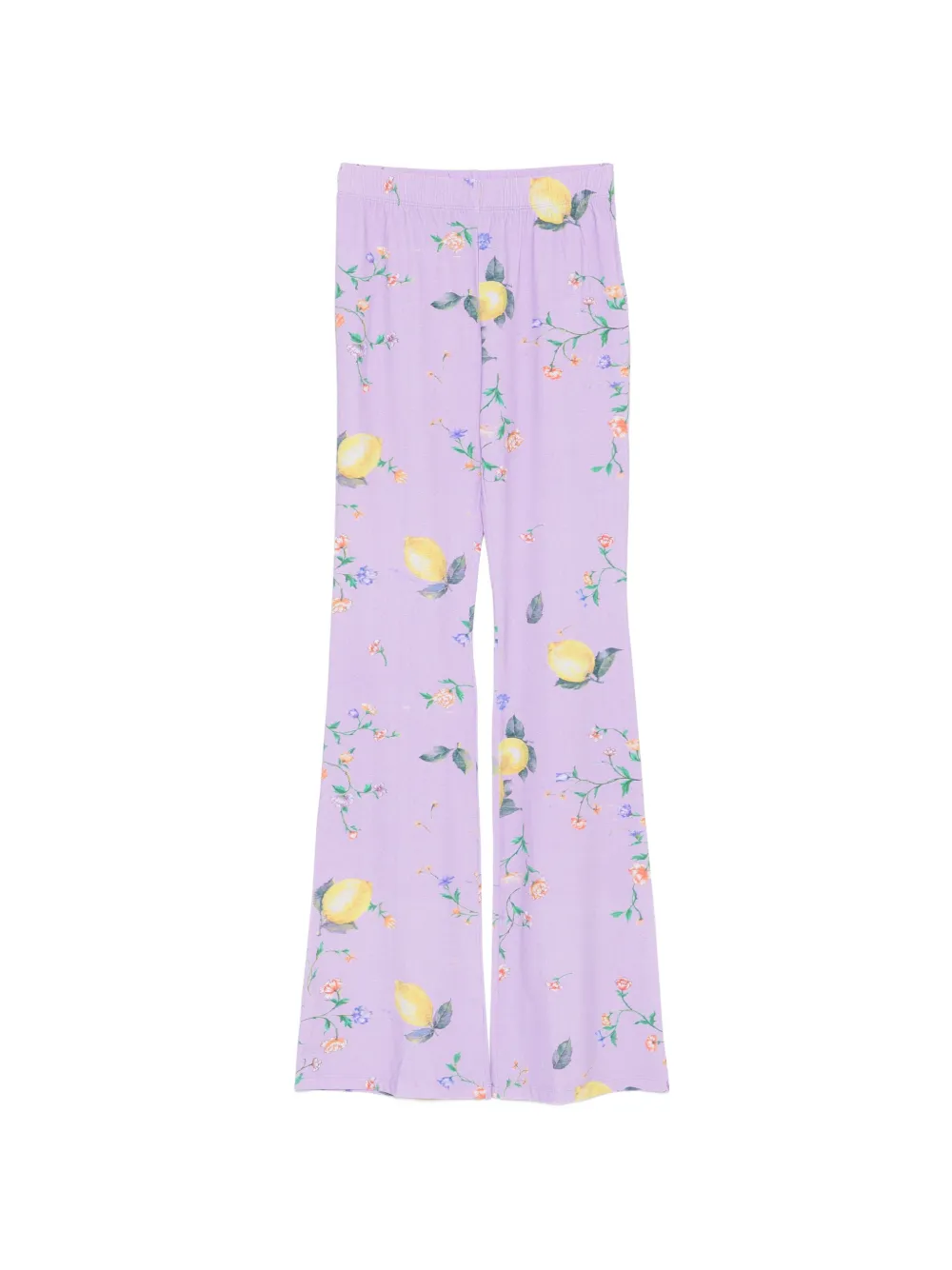 MOSCHINO JEANS lemon-print trousers - Violett