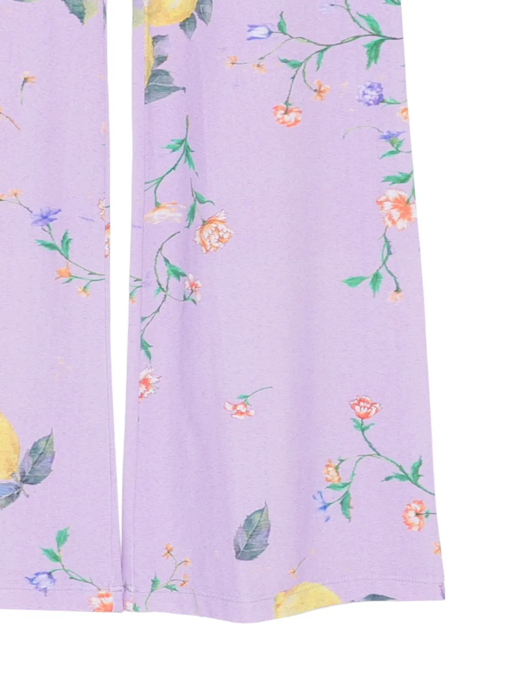 MOSCHINO JEANS Broek met citroenprint Paars