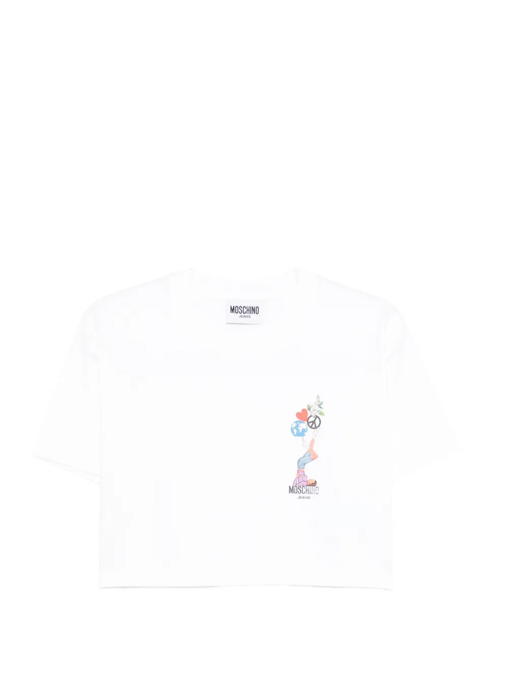 MOSCHINO JEANS printed T-shirt - Bianco