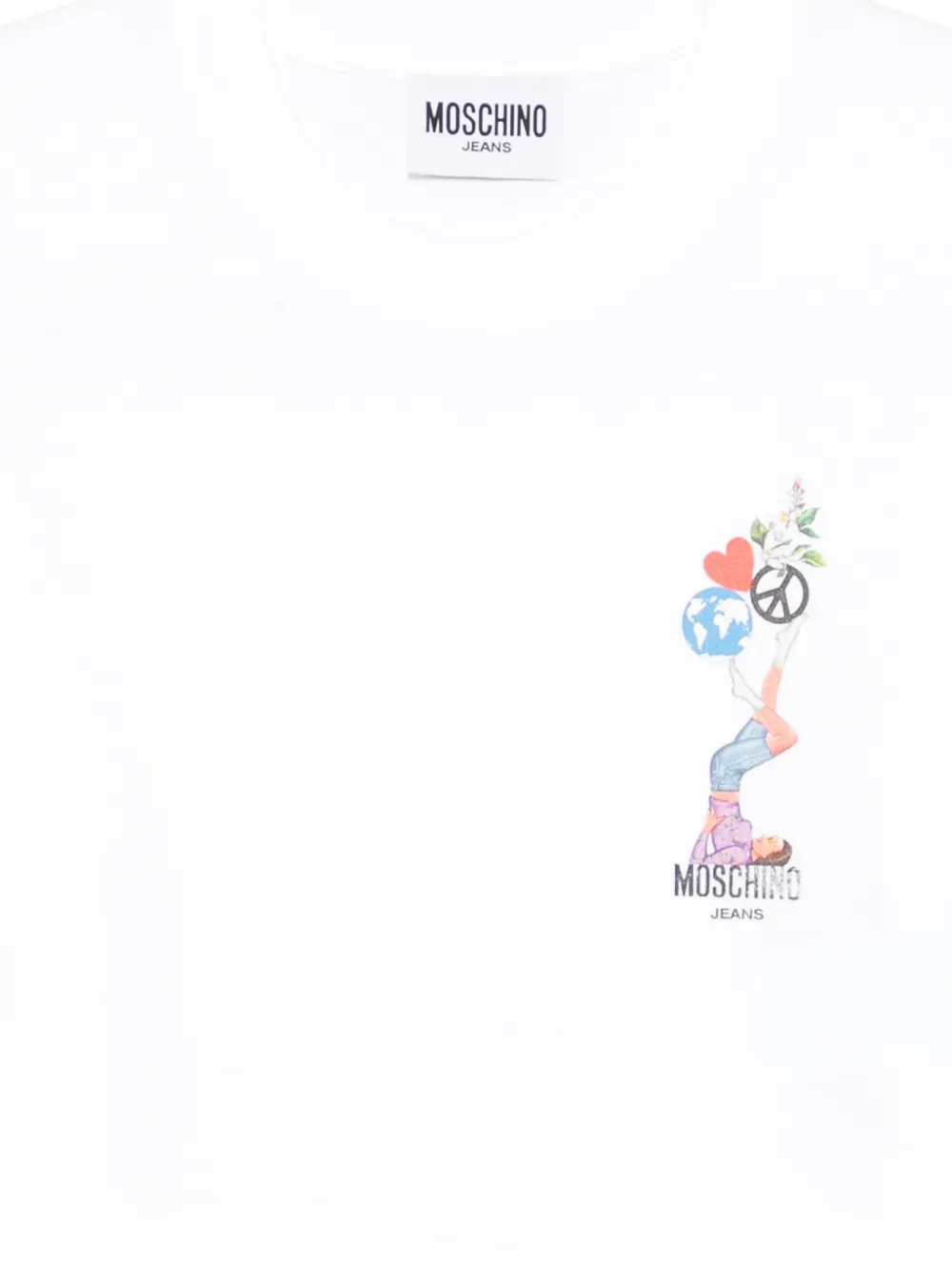  Moschino Jeans Printed T-shirt - White 