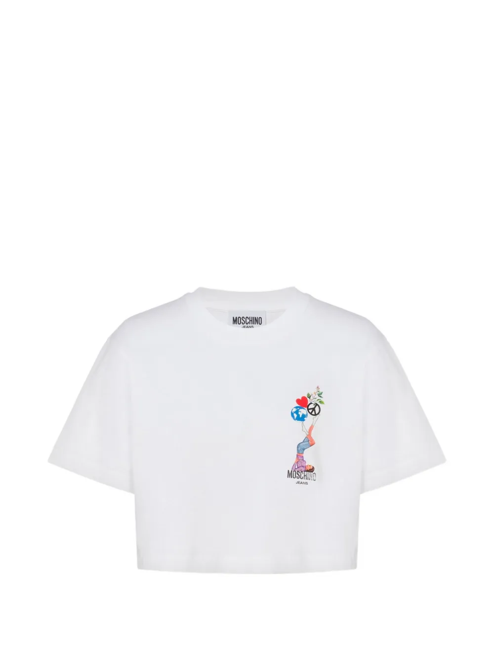MOSCHINO JEANS T-shirt met print Wit