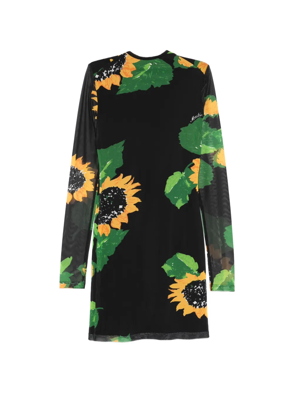 MOSCHINO JEANS long-sleeved floral dress - Zwart